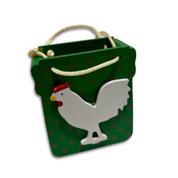 Enesco Midwest Four Hand Painted Decorative Wood Christmas Ornament Boxes! RARE! - Picture 2 of 8